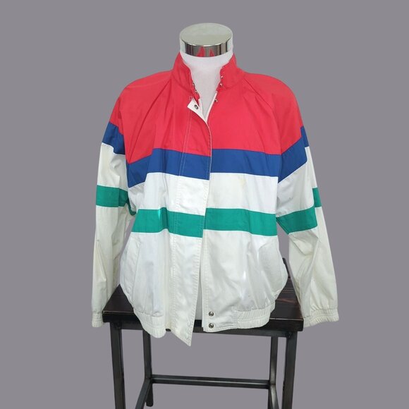 Vintage Haberdashery Windbreaker Jacket Large Sailing Yachting Preppy - Picture 1 of 13